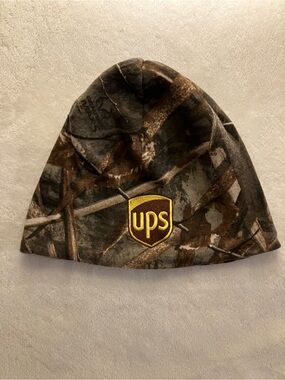 UPS Camo Fleece Beanie - Brown/Green